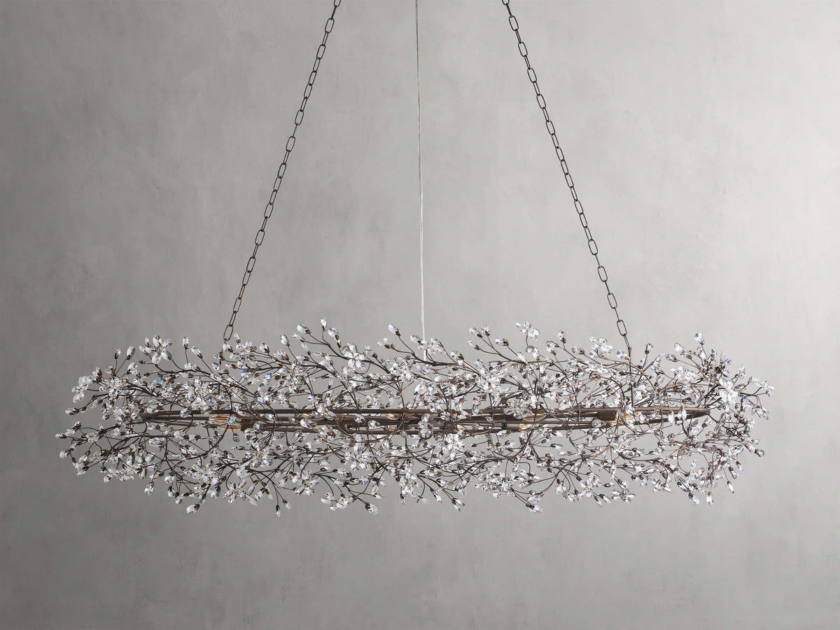 Fiore Delicate Petals Oval Chandelier