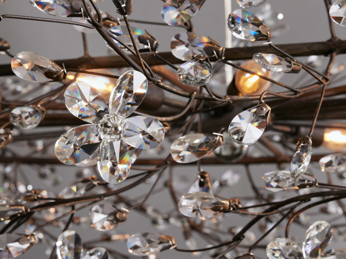 Fiore Delicate Petals Oval Chandelier
