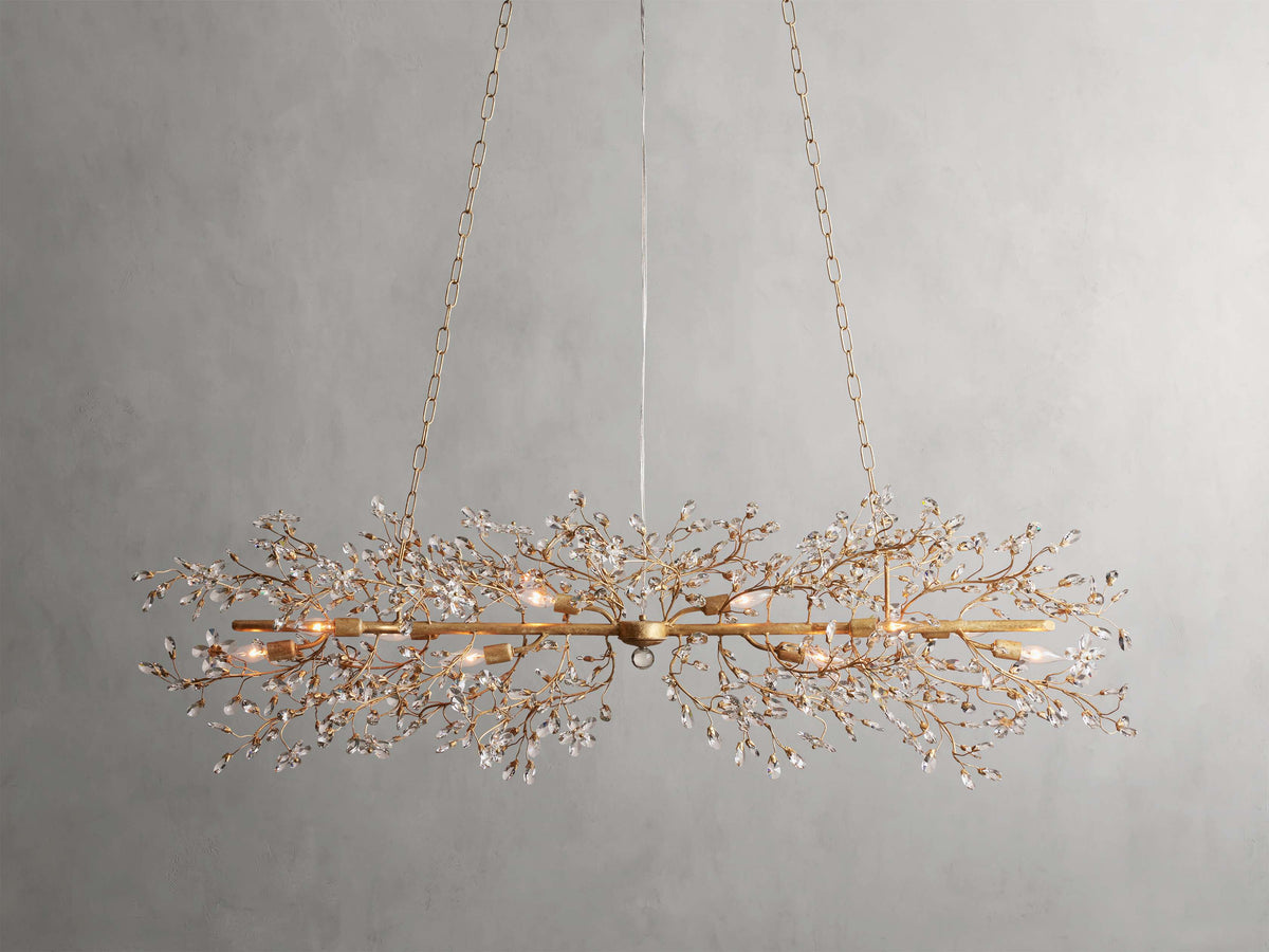 Fiore Delicate Petals Linear Chandelier