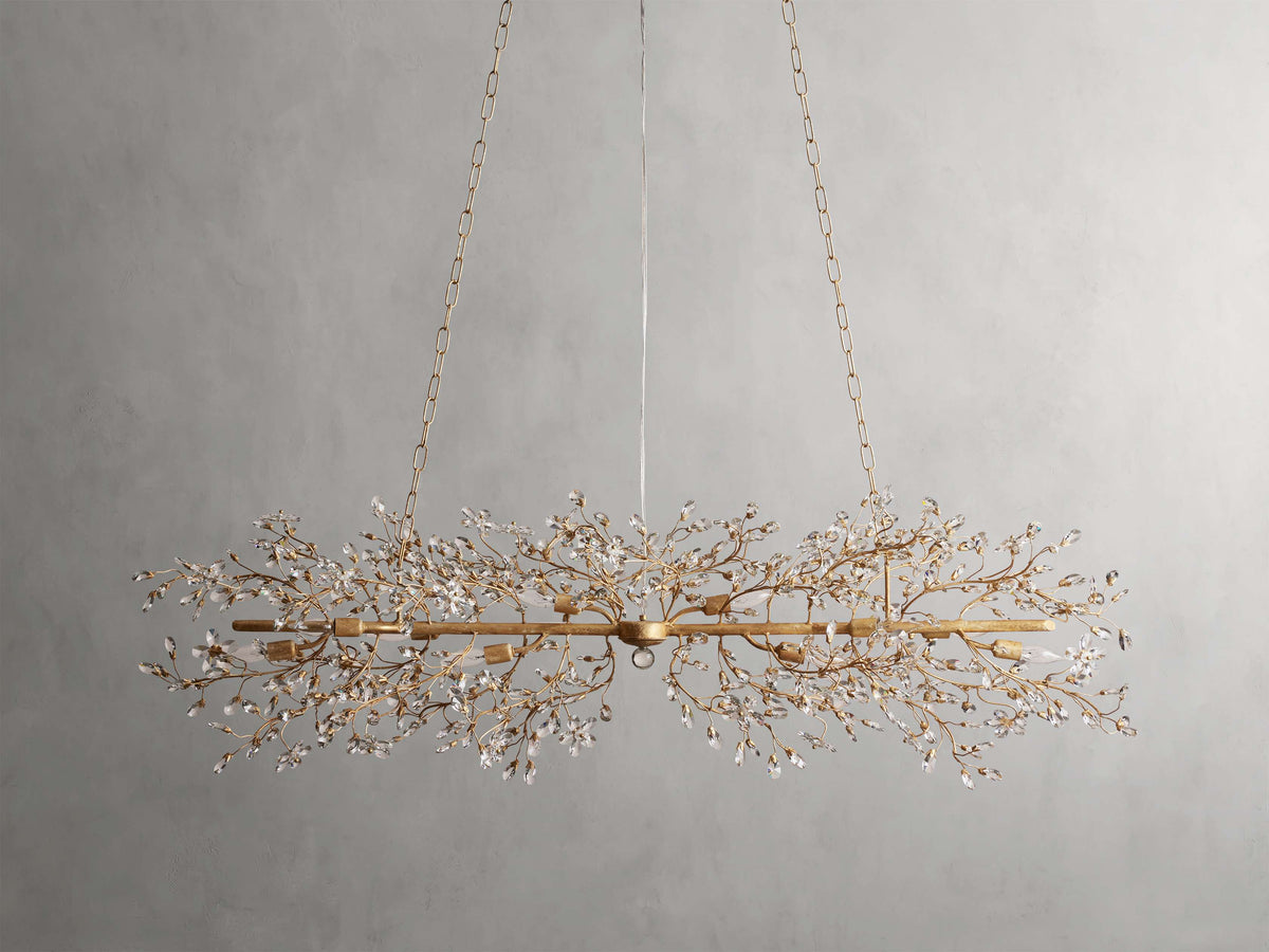 Fiore Delicate Petals Linear Chandelier