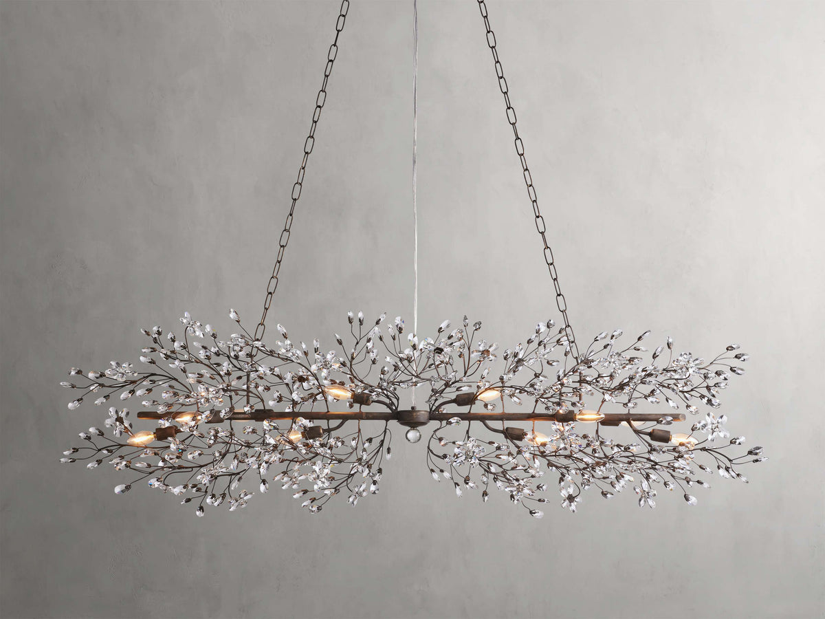 Fiore Delicate Petals Linear Chandelier