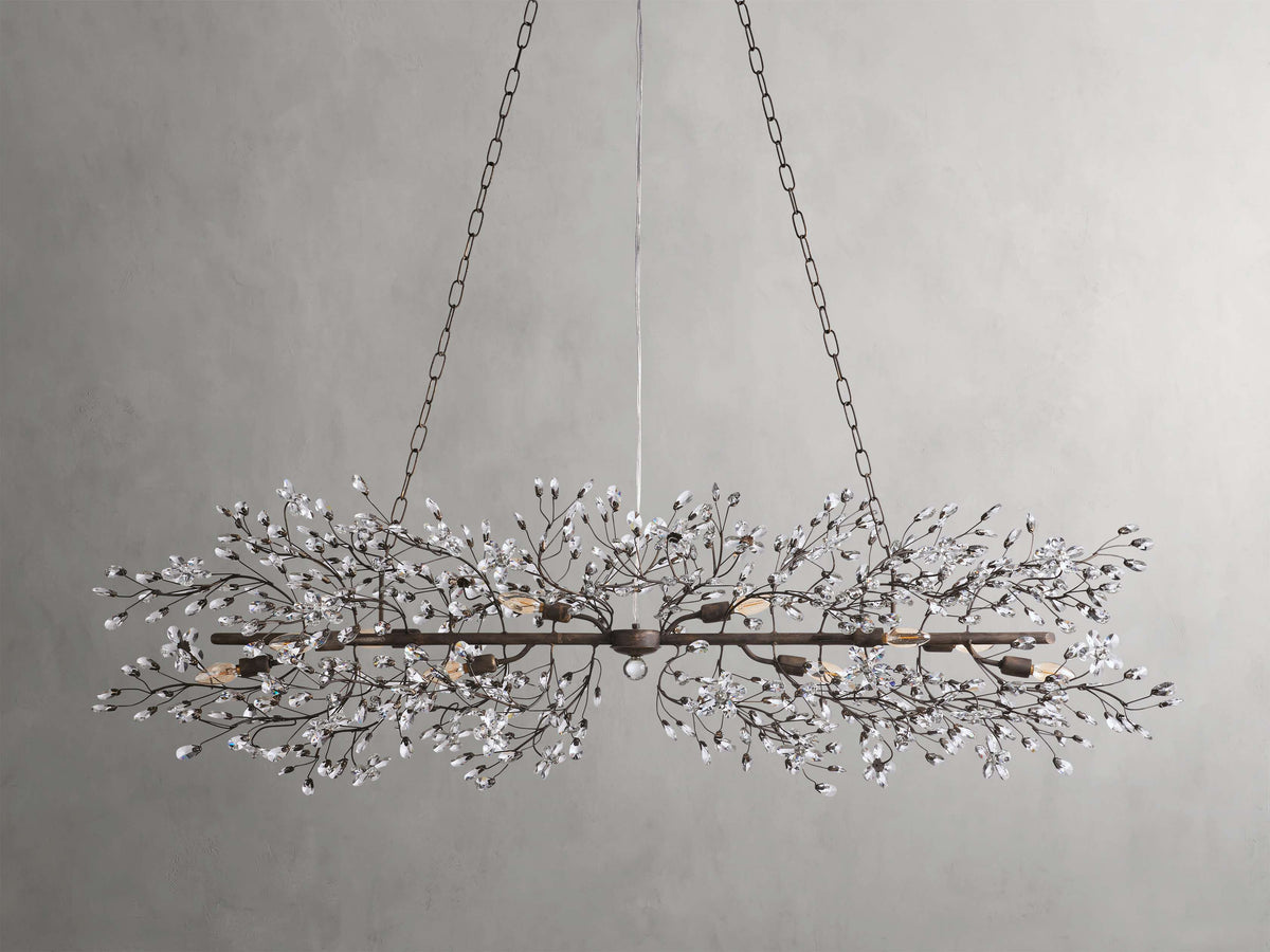 Fiore Delicate Petals Linear Chandelier