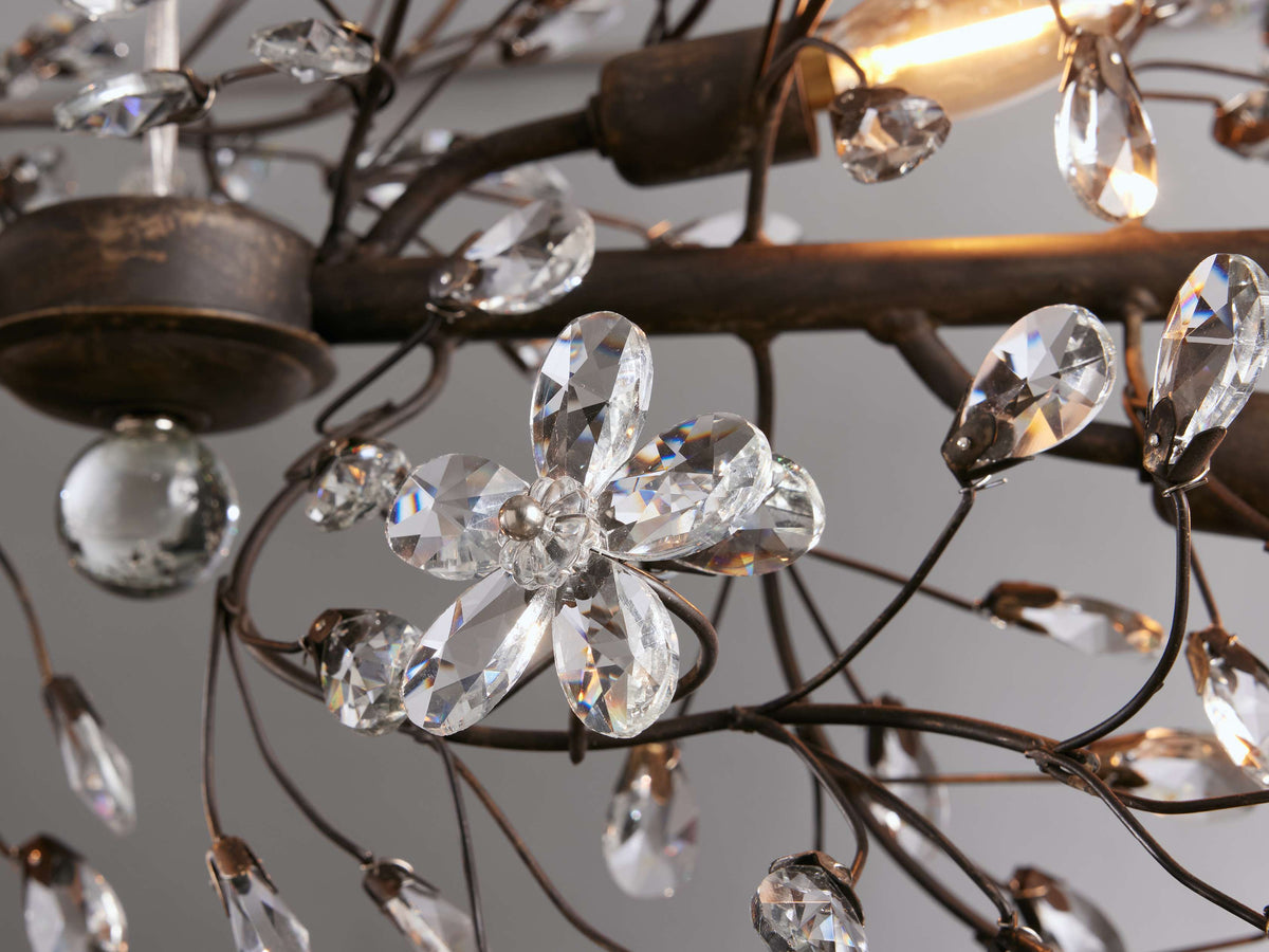 Fiore Delicate Petals Linear Chandelier