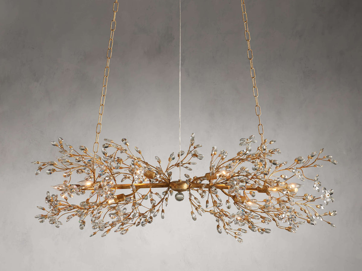 Fiore Delicate Petals Linear Chandelier