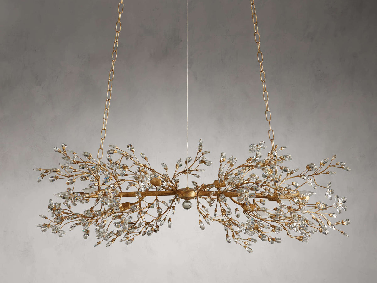 Fiore Delicate Petals Linear Chandelier