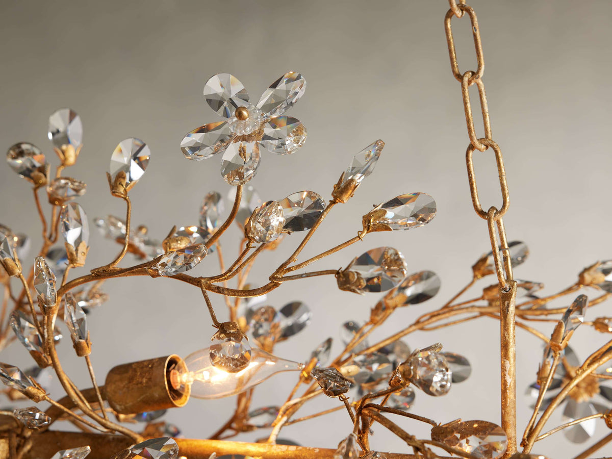 Fiore Delicate Petals Linear Chandelier