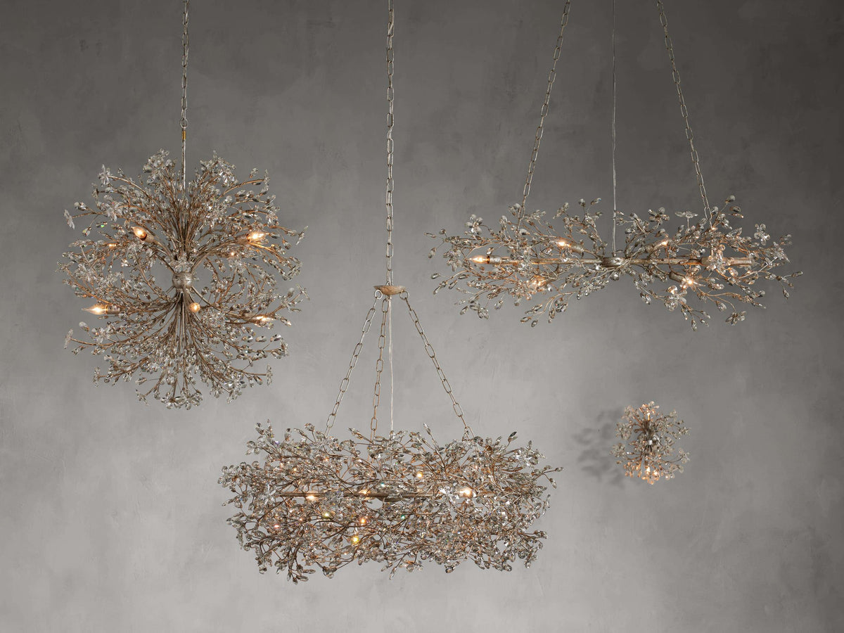 Fiore Delicate Petals Linear Chandelier