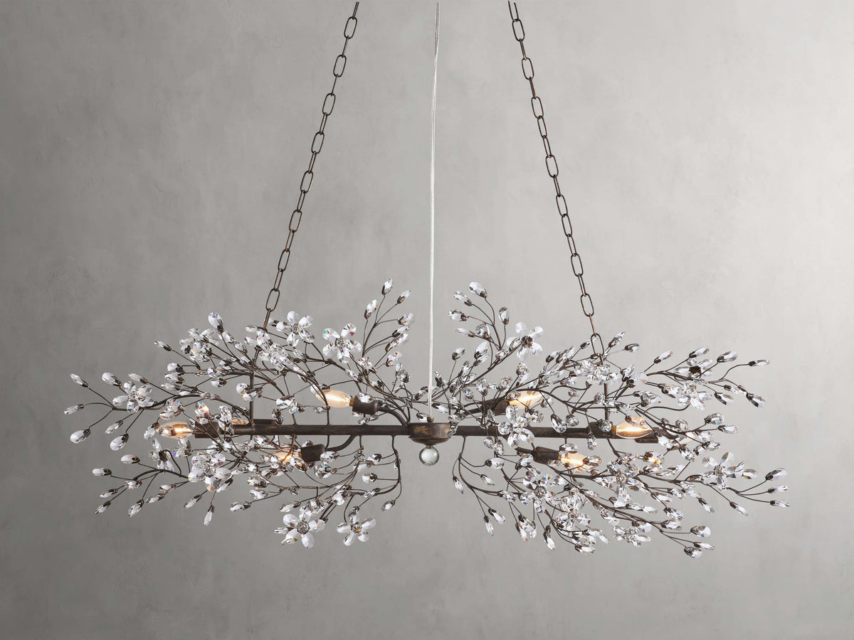 Fiore Delicate Petals Linear Chandelier