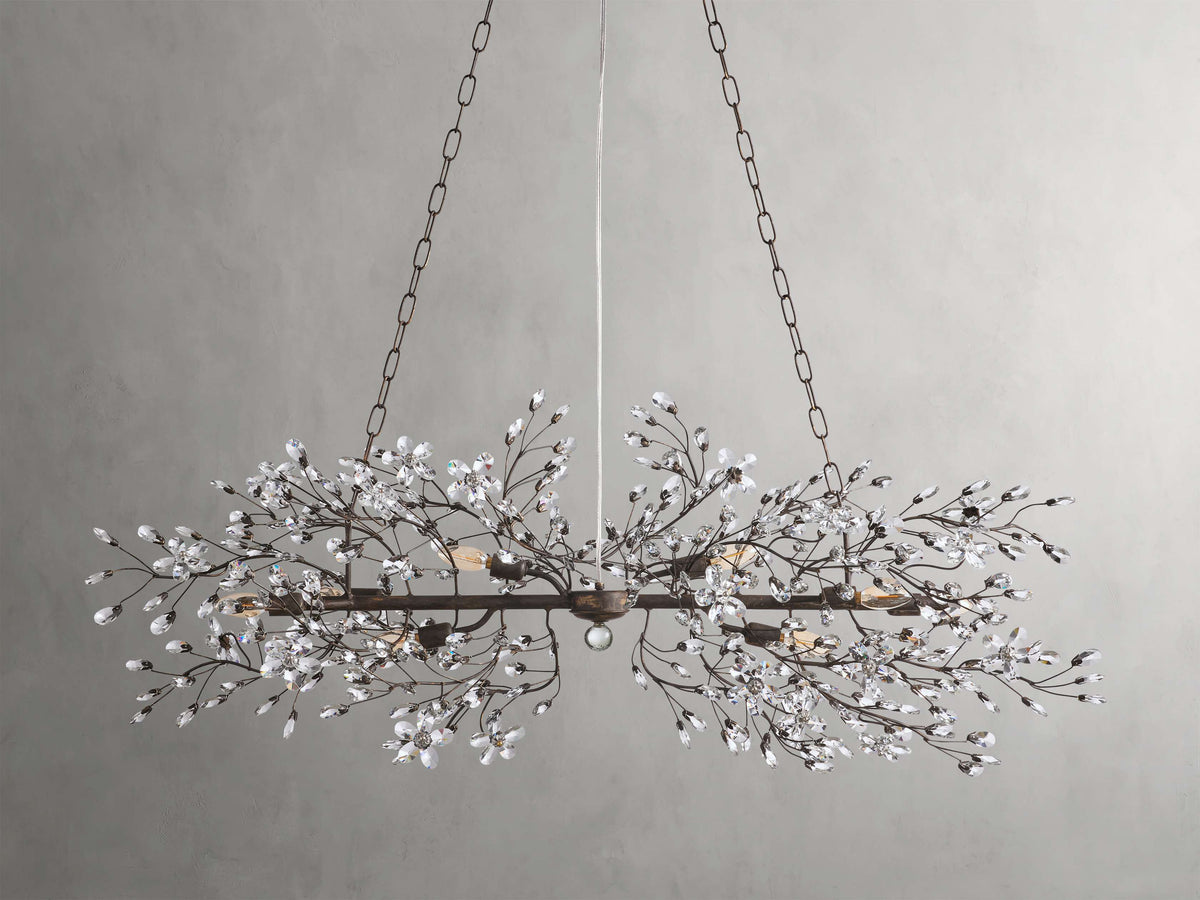 Fiore Delicate Petals Linear Chandelier