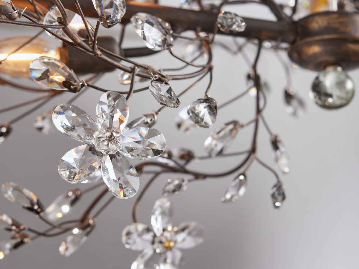 Fiore Delicate Petals Linear Chandelier