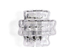 Ghiaccio Textured Glass Wall Sconces