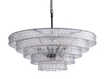 Ghiaccio Textured Glass Round Chandelier