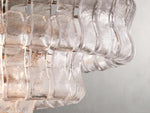 Ghiaccio Handcrafted Glass Oval Chandelier