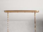 Ghiaccio Handcrafted Glass Oval Chandelier