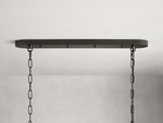 Ghiaccio Handcrafted Glass Oval Chandelier