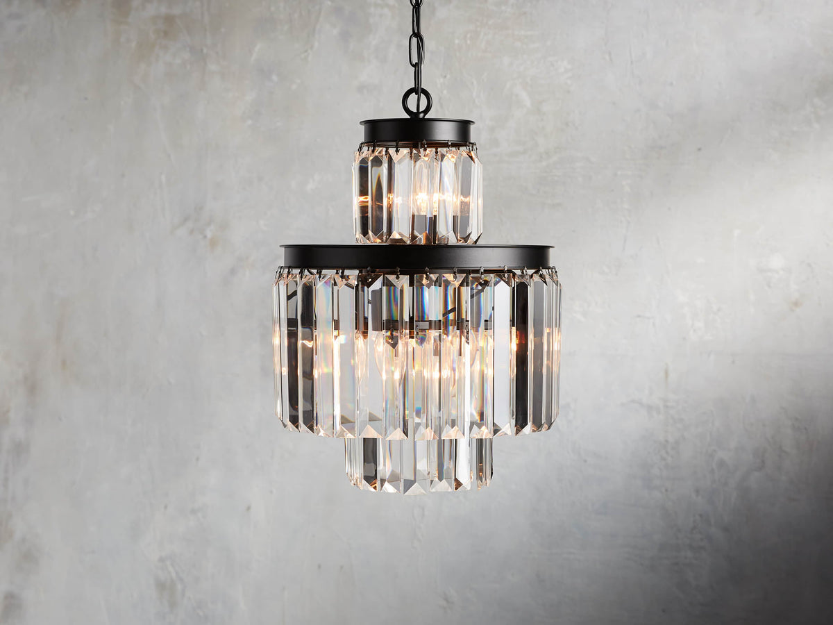 Leyland Prism Crystal Tiered Chandelier