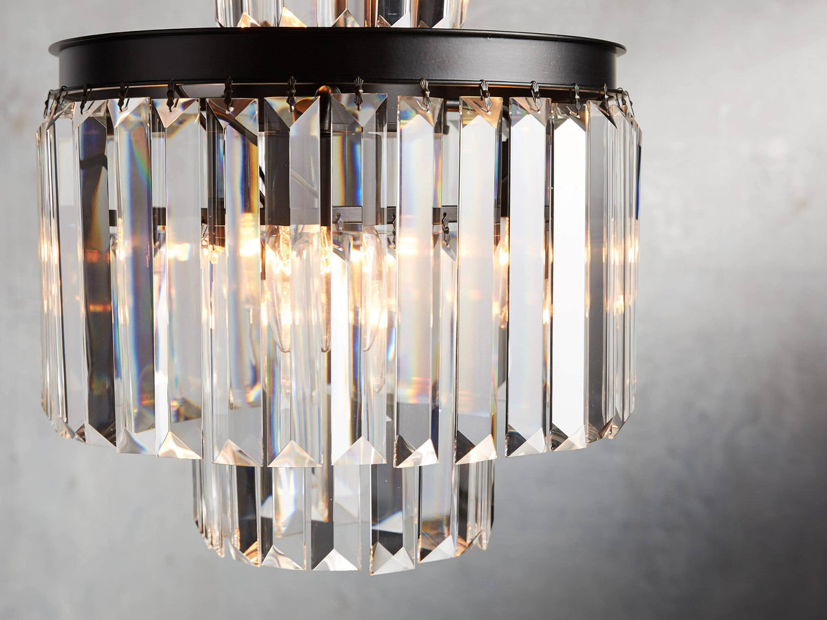 Leyland Prism Crystal Tiered Chandelier