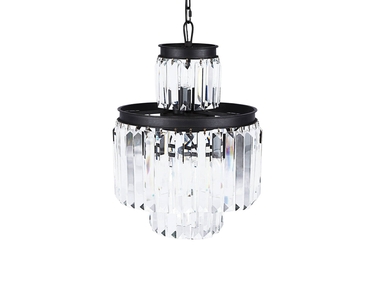 Leyland Prism Crystal Tiered Chandelier