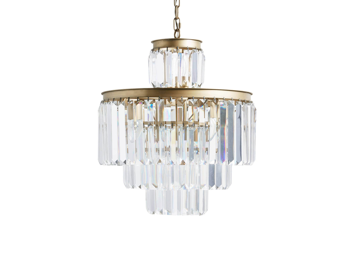 Leyland Prism Crystal Tiered Chandelier