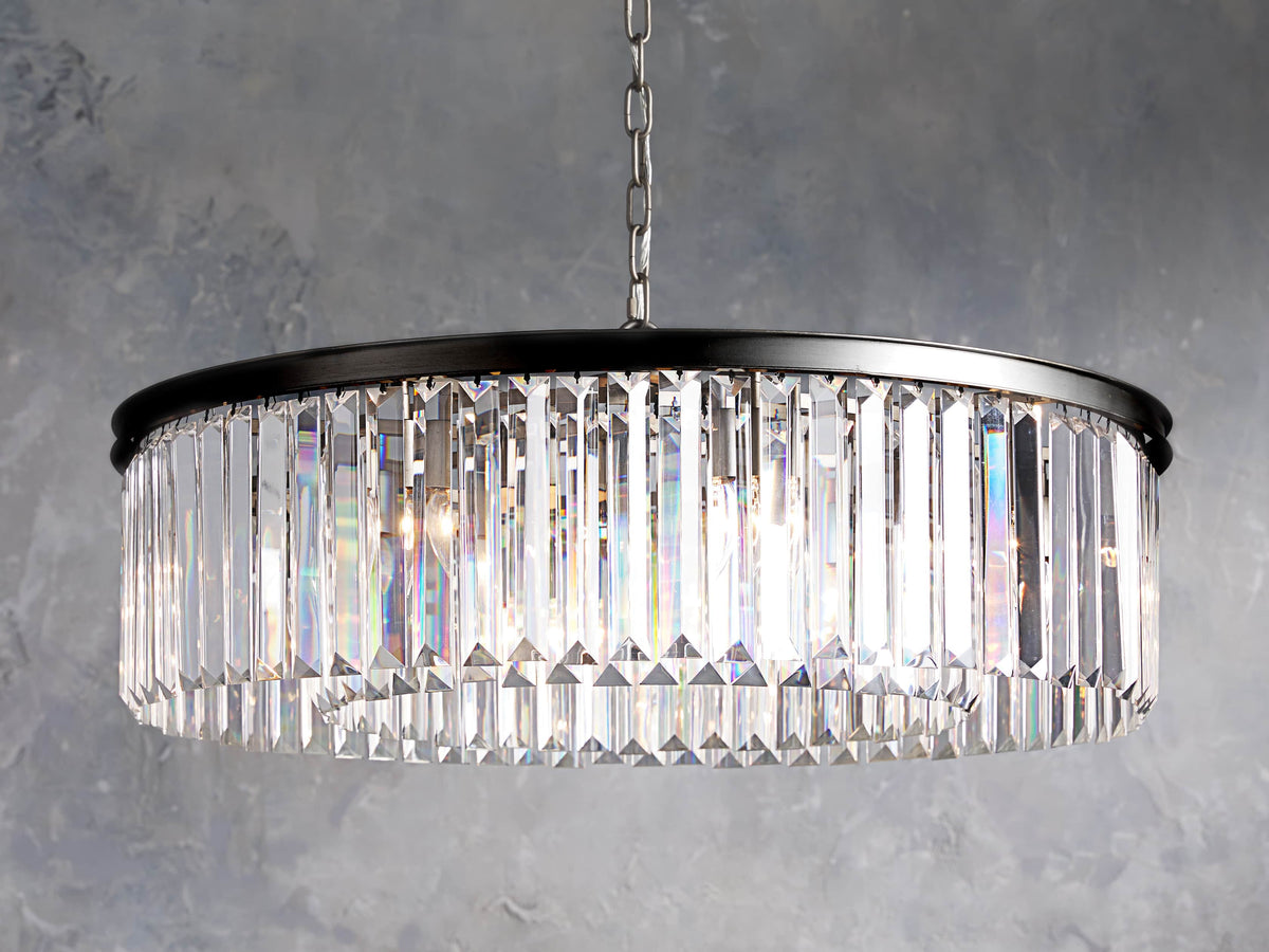Leyland Prism Crystal Round Chandelier