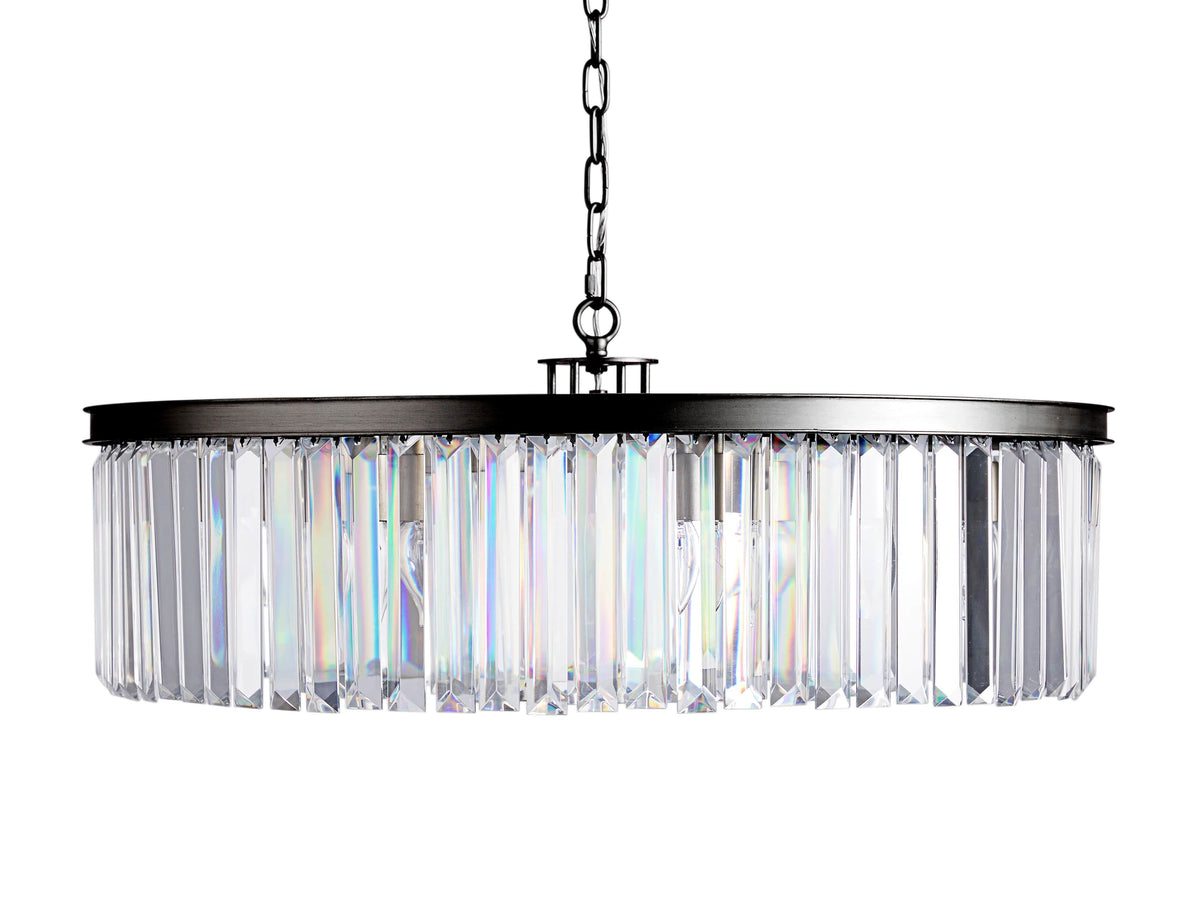 Leyland Prism Crystal Round Chandelier