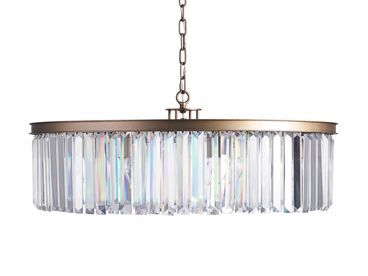 Leyland Prism Crystal Round Chandelier