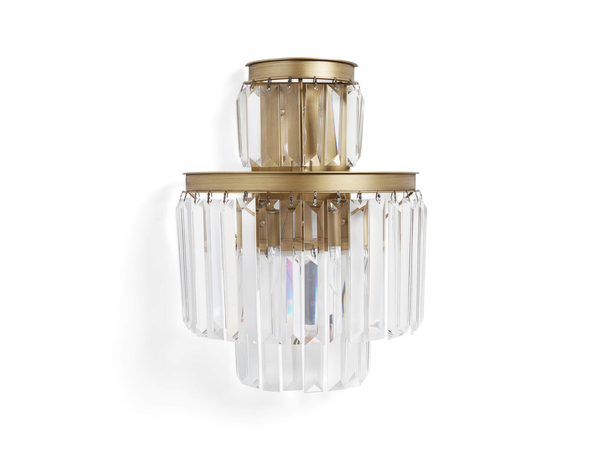 Leyland Prism Crystal 3-Light Wall Sconce