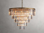 Leyland Prism Crystal Tiered Round Chandelier