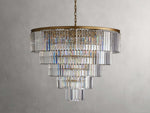 Leyland Prism Crystal Tiered Round Chandelier