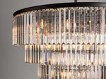 Leyland Prism Crystal Tiered Round Chandelier
