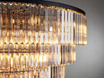 Leyland Prism Crystal Tiered Round Chandelier