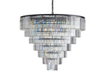 Leyland Prism Crystal Tiered Round Chandelier