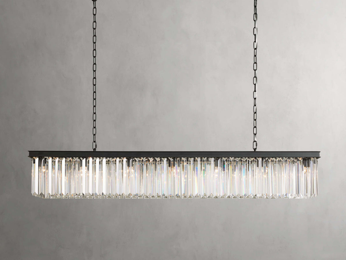 Leyland Prism Crystal Rectangular Chandelier