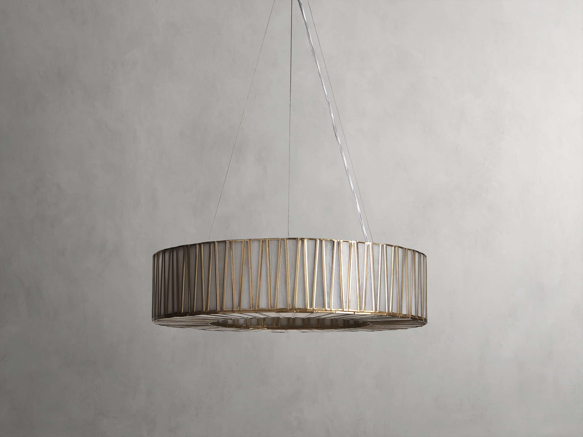 Jeunet Modern Glass Round Chandelier