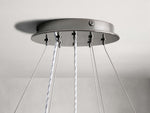 JeunetModern Glass Round Two-Tier Chandelier