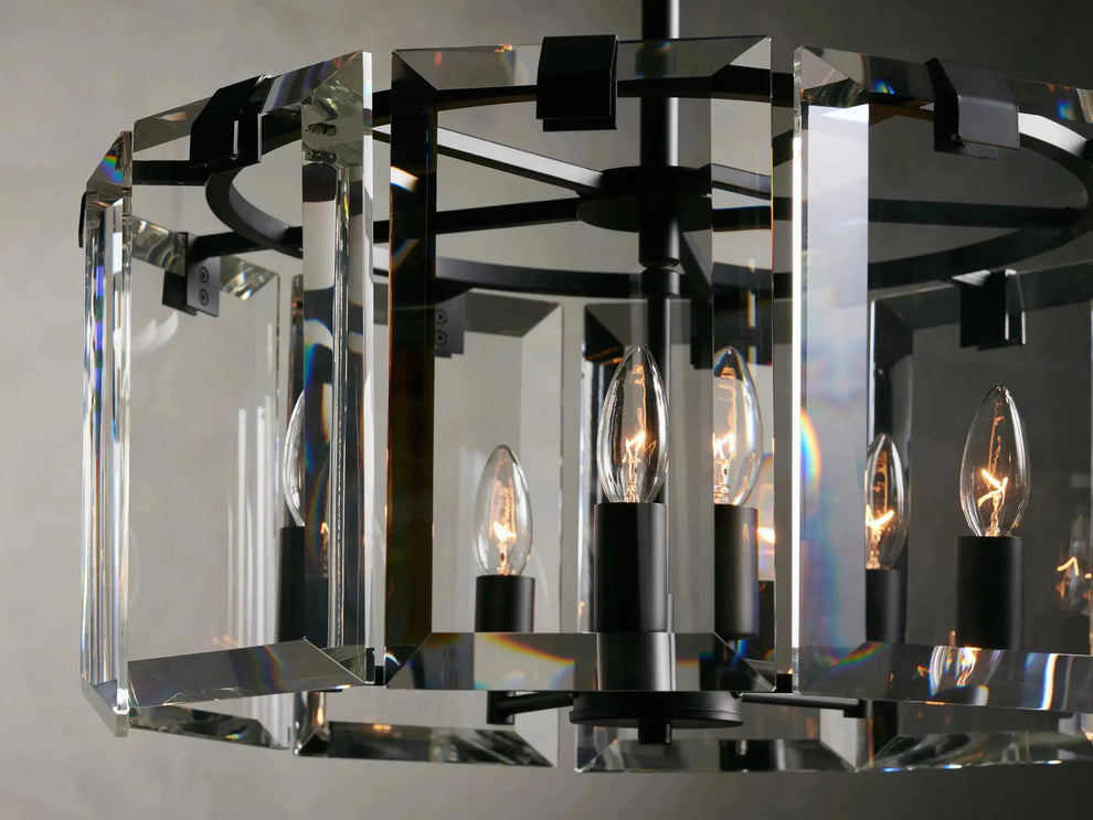 Amaya Luxe Crystal Round Chandelier