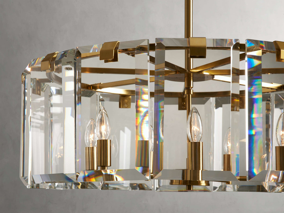 Amaya Luxe Crystal Round Chandelier