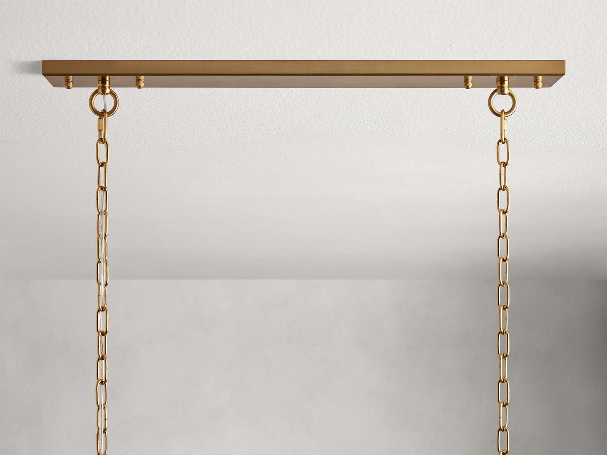 Amaya Luxe Crystal Rectangular Chandelier