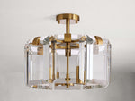 Amaya Luxe Crystal Round Flush Mount