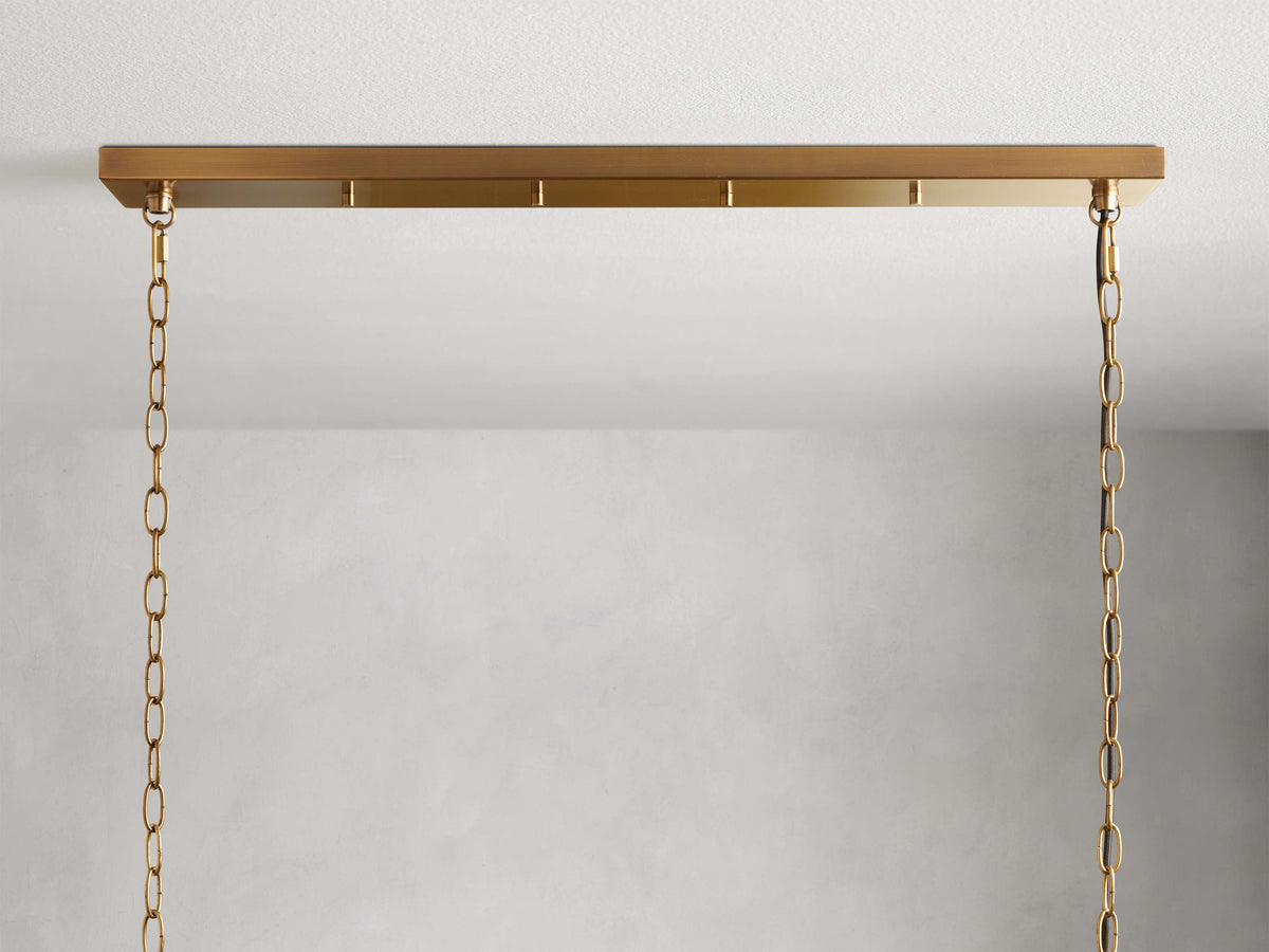 Andreas Modern Glass Linear Chandelier