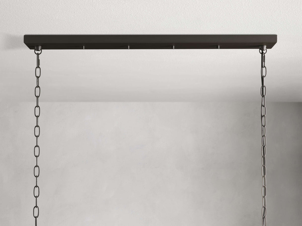 Andreas Modern Glass Linear Chandelier