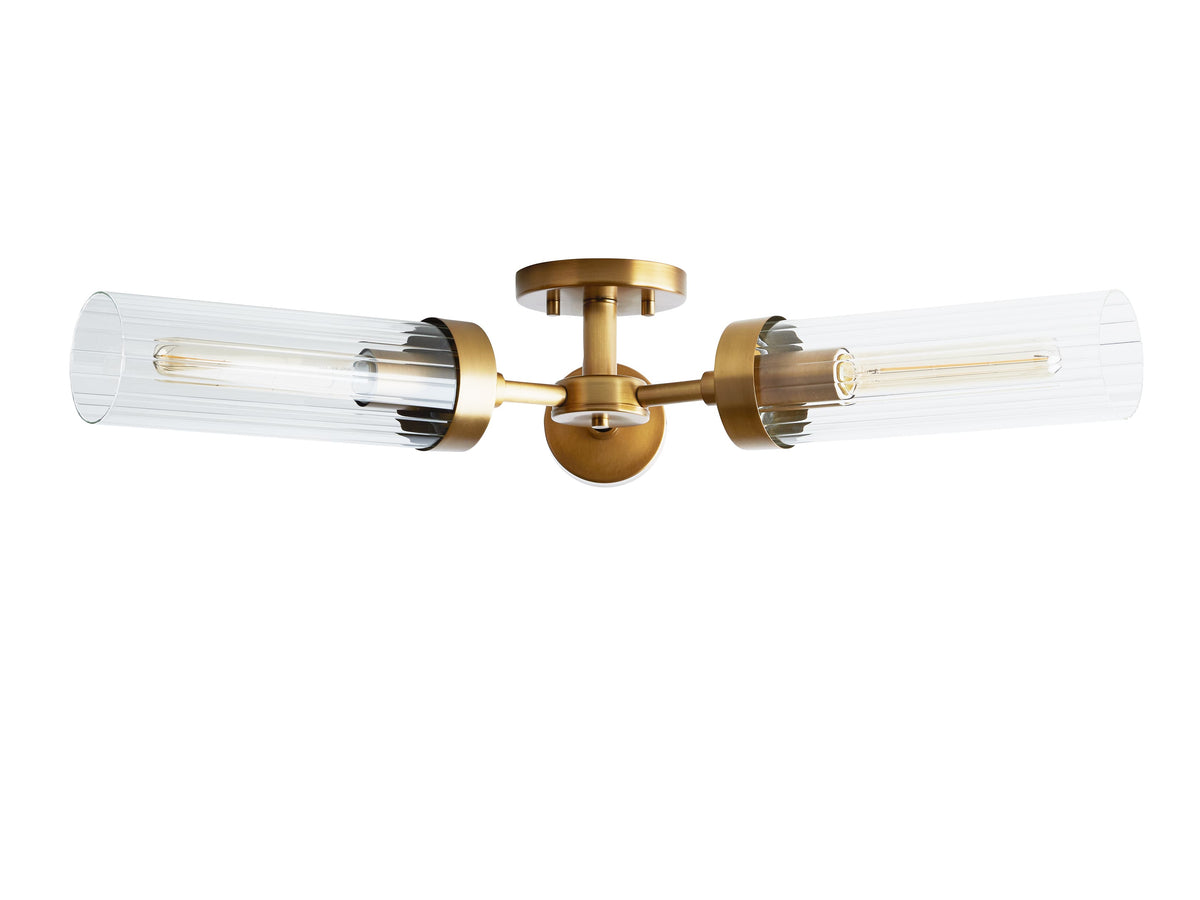 Andreas Modern Glass Flush Mount