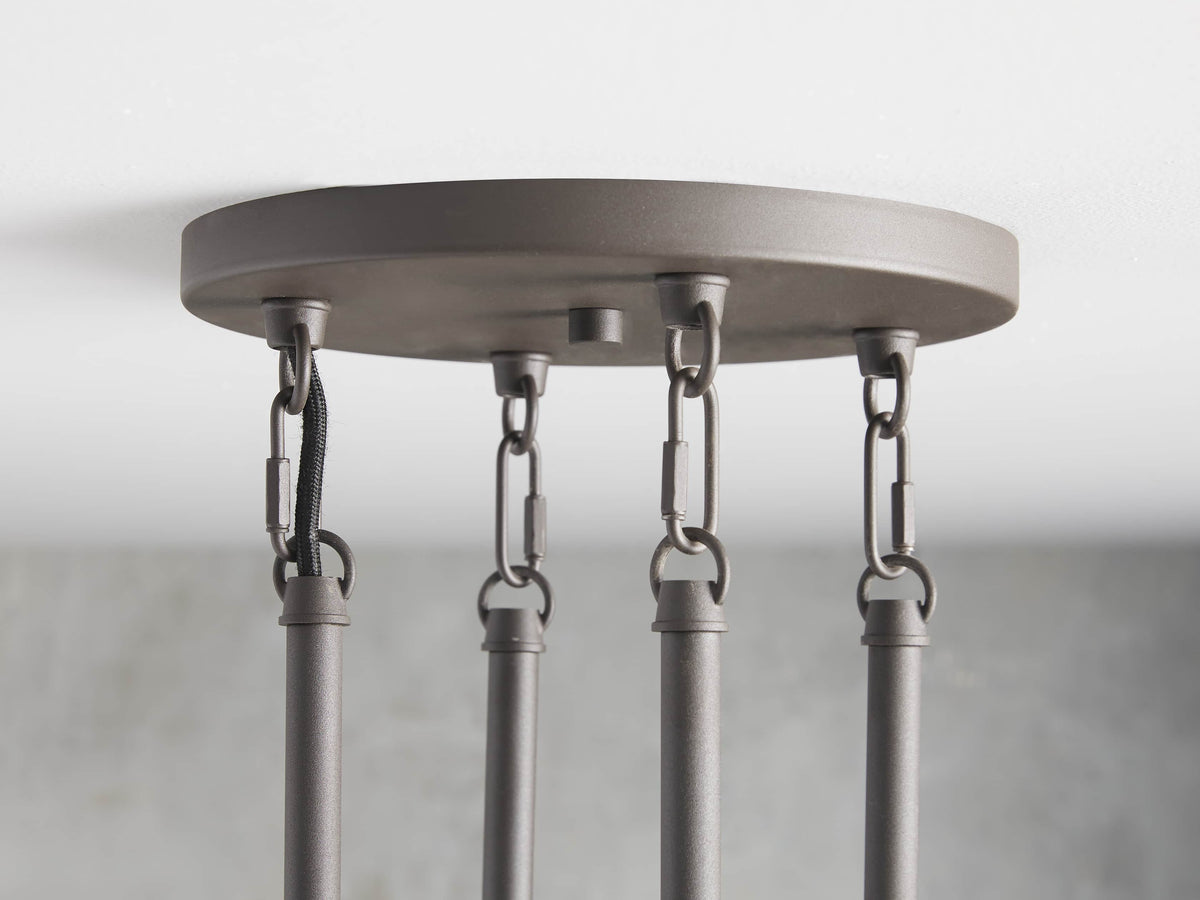 Andreas Modern Glass Round Chandelier