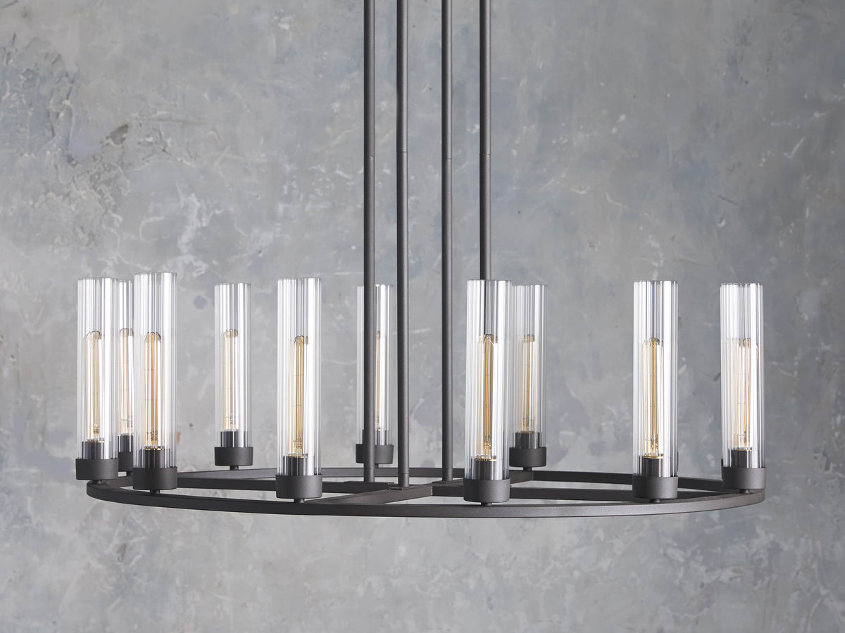 Andreas Modern Glass Round Chandelier