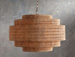 Paloma Handcrafted Rattan Tiered Chandelier