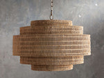 Paloma Handcrafted Rattan Tiered Chandelier