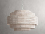 Paloma Handcrafted Rattan Tiered Chandelier
