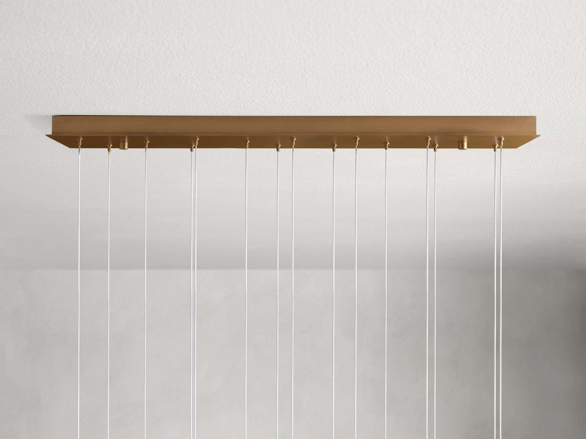 Arica Natural Alabaster Linear Chandelier