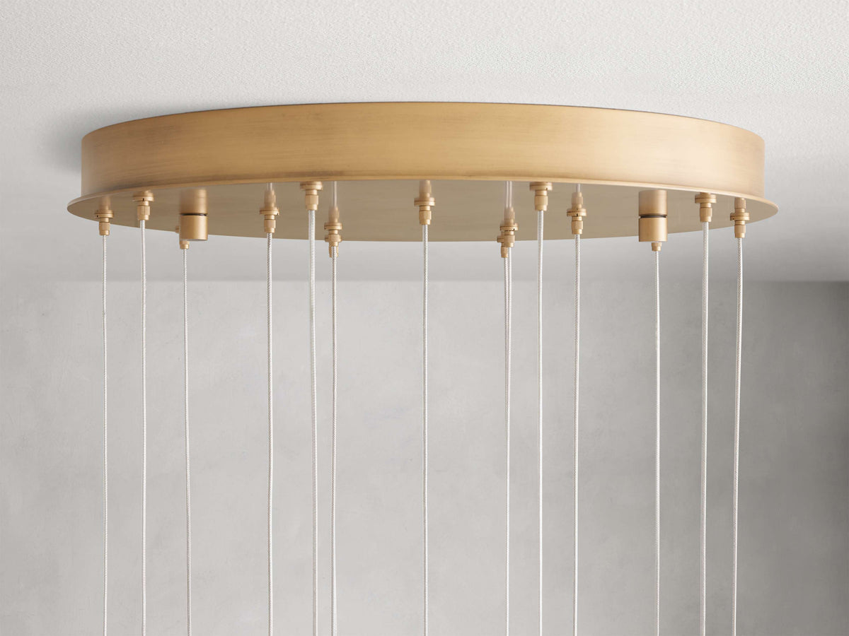 Arica Natural Alabaster Round Chandelier