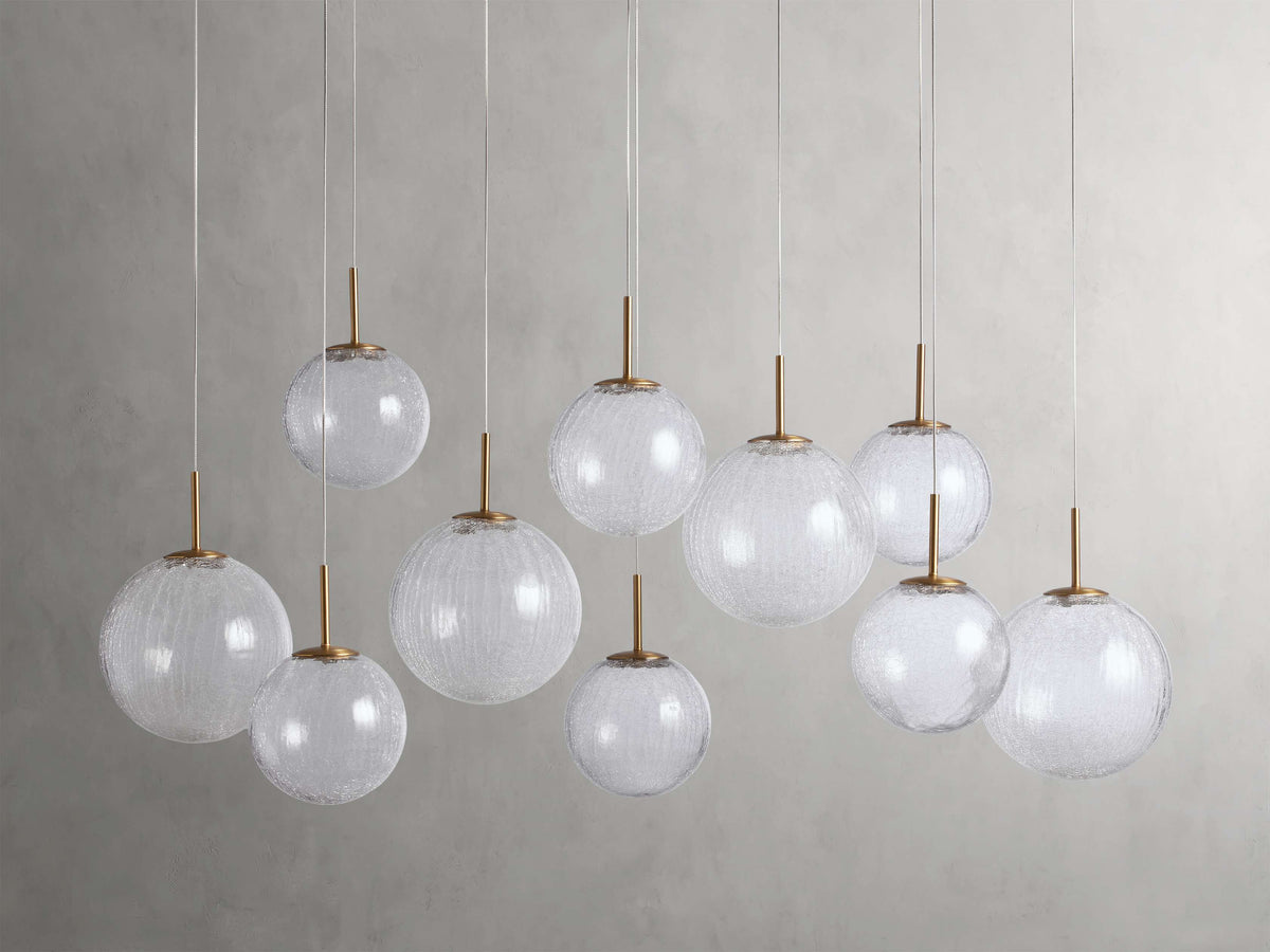 Casen Artisanal Glass Linear Chandelier